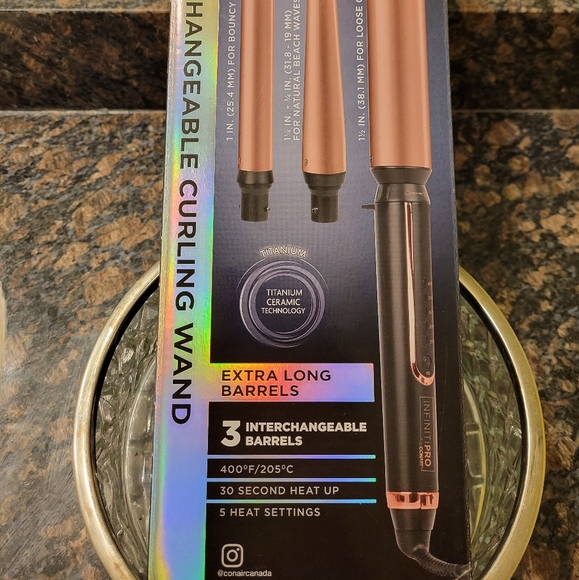 Conair Infinity Pro 3 Interchangeable Barrel Curling Wand - Picture 2 of 4